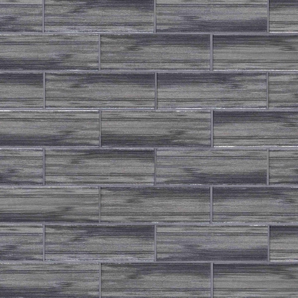 Glacier Black SAMPLE Glossy Glass Subway Tile